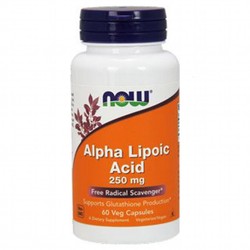NOW Alpha Lipoic Acid (Альфа-липоевая кислота) 250 мг.